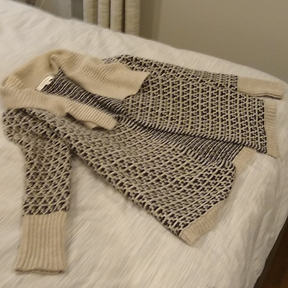 Open knit sweater